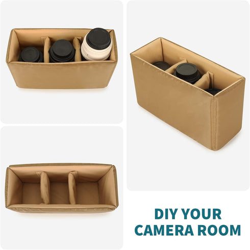 G-raphy DSLR Camera Insert Bag Dividers for Nikon, Sony, Canon, Panasonic Cameras and Lenses