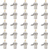 BNC Female Panel Mount Connector, 25 Pcs BNC Chassis Female Nut Bulkhead RF Connector for Coaxial Cable