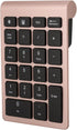 22 Keys Numeric Keypad, Portable Wireless Mini Keyboard Compatible with Bluetooth 5.0 for Laptop/Desktop (Rose Gold)