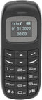 GOWENIC BM70 Mini Smartphone, 2G Unlocked Mobile Phone, 0.66 Inch Screen, Dual SIM, Bluetooth Music Player (Black)