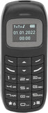 GOWENIC BM70 Mini Smartphone, 2G Unlocked Mobile Phone, 0.66 Inch Screen, Dual SIM, Bluetooth Music Player (Black)