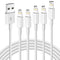 iPhone Charger (3/3/6/6/10FT) 5Pack MFi Certified Lightning Cable, Fast Charging Cords Compatible with iPhone 14 13 12