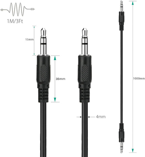 YUSTDA 102 BMR102W BMR102/4 BMR103bZ BMR103bRFE BMR104 BMR104D BMR104W MP3 AUX Audio Cable Cord Lead for Makita BMR Job