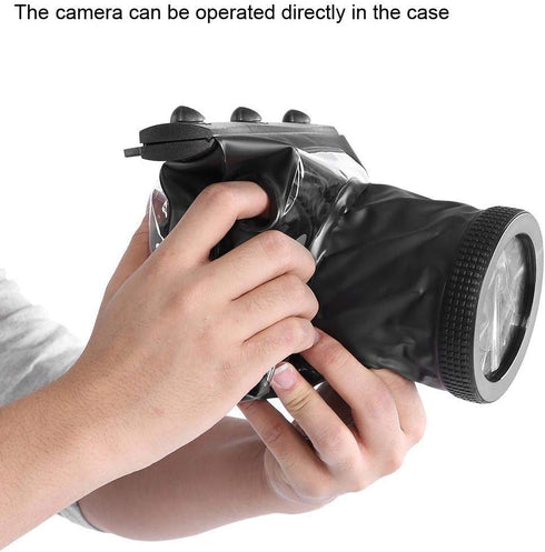 Waterproof Camera Housing Case, 20 Meter Underwater Protective Pouch Bag for Canon Nikon DSLR SLR Mirrorless Camera
