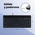 Perixx PERIBOARD-409U ES - Mini USB Teclado - Negro Brillante - QWERTY Español con Ñ tecla