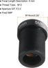 uxcell 12mm CCTV Camera Lens 5MP F2.0 FPV Wide Angle Security Camera Lens M12 Threaded Dia for IP Camera Panoramic, Black 2Pcs