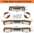 1~2~3 3 WESTREE Triple Dual Monitor Stand Riser, Extra Long Monitor Stand for Monitors, Monitor Stand with Length