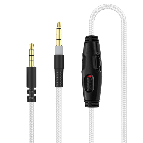 Cloud Alpha Replacement Audio Aux Cord for HyperX and Logitech Gaming Headsets, White