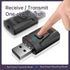 4-in-1 USB BT 5.0 Adapter Wireless Stereo Audio Transmitter Receiver with 3.5mm AUX for Car PC TV Speaker Home Audio