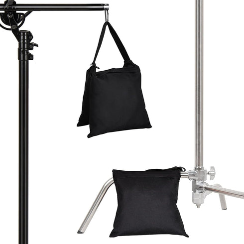 2 Packs Sandbags Weight Bags for Light Stand Photography Video Support, Heavy Duty Saddlebags for Backdrop Stand, Photo