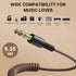 OneOdio Fusion A71/HiFi/Pro C/Pro M Wired Headphones Audio Cable, Brown - 6.35mm to 3.5mm