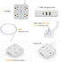 TESSAN 10 ft Extension Cord, Surge Protector Power Strip with 3 USB, Flat Plug, 4 AC Outlets