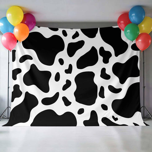 Vyrn Klynt Abstract Dairy Cattle Cow Skin Texture Photography Backdrop for Portrait Photo,Photoshoot Background