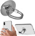 2Pcs Cell Phone Ring Holder, 3 in 1 Universal Phone Ring Stand Car Holder, Silver