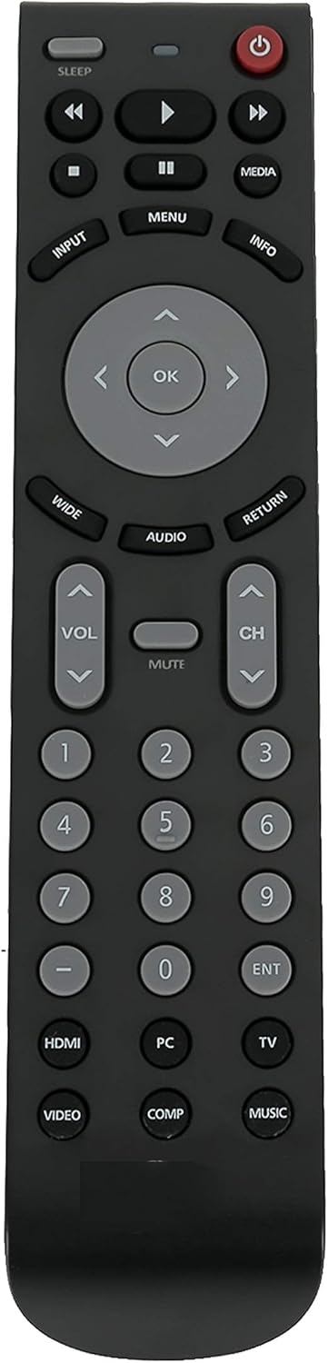 New RMT-JR01 Replacement Remote Compatible with JVC LED HD Smart TV Models JLC32BC3000, JLC42BC3002, EM39T