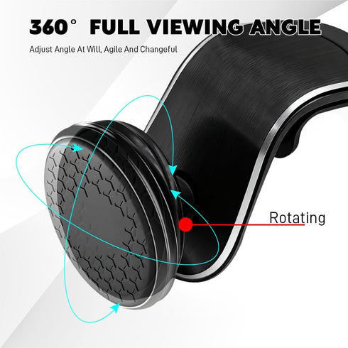 Surosha 360 Strong Magnetic Car Phone Holder, Car Phone Mount Holder, Rotatable L-Shape Air Vent/Dashboard Mount