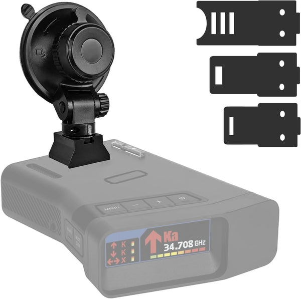 Xislet Radar Detector Mount for Car Truck, Super Suction Dash Cup Mount Compatible with Cobra Escort Passport