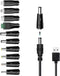 waremew Universal Charger Power Cable, 5V USB to DC 5.5x2.1mm,with 10 Connectors (Micro-USB,
