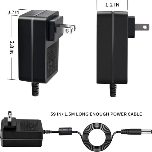 5V 3A DC Power Supply, AC Power Adapter Charger for 5Vdc Graco Baby Swing, Hello Baby Monitor, Sony Bluetooth Speaker.