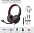 SIMOLIO Wired Kids Headphones with Boom Microphone, 3 Levels Hearing Protection for School, Gaming, Durable Headsets