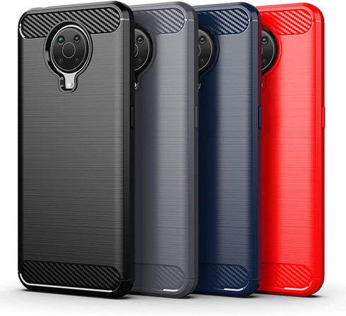 Osophter Nokia G20 Case with 2pcs Screen Protector, Shock-Absorption TPU Rubber Protective Cover for Nokia G10, Navy