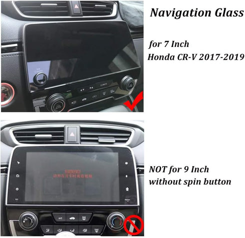 GPS Screen Protector for Honda CR-V 2019-2017, 7 Inch Navigation Audio Touch-Screen Tempered Glass Film