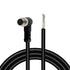 Lonlonty M8 Aviation Sensor Cable 6 Pin, 6.5Ft/2M Shielded Connector, Field Assembly M8 Connector A Coding Right Angle
