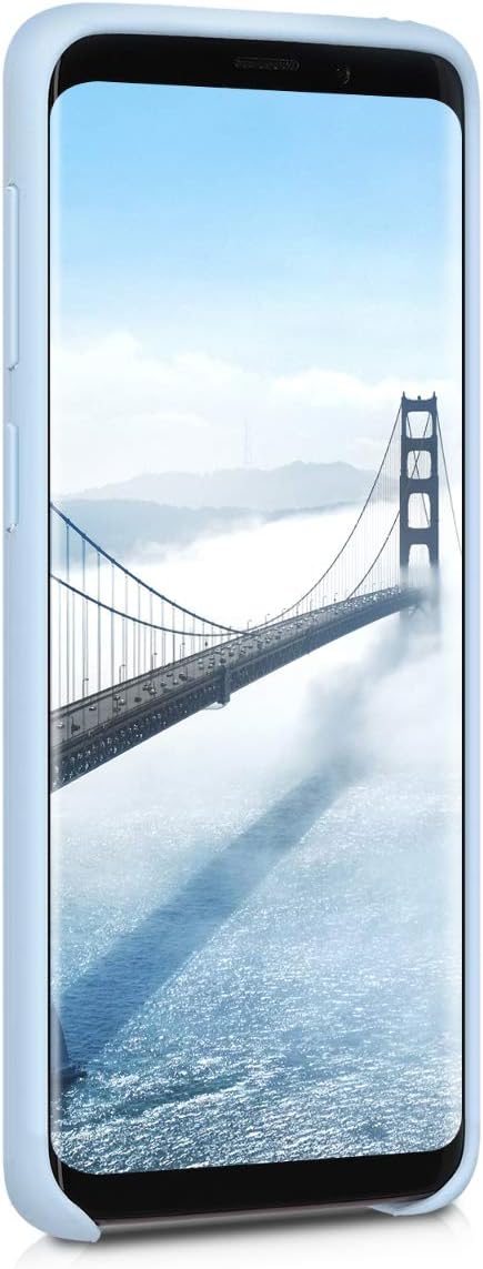 kwmobile Light Blue Matte TPU Silicone Phone Cover Case Compatible with Samsung Galaxy S9