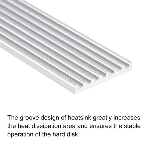 MECCANIXITY M.2 2280 Nvme SSD Heatsink Cooler, 2 Pack with Thermal Pad, Alloy Aluminum Cooling Sink, 70x22x3mm, White