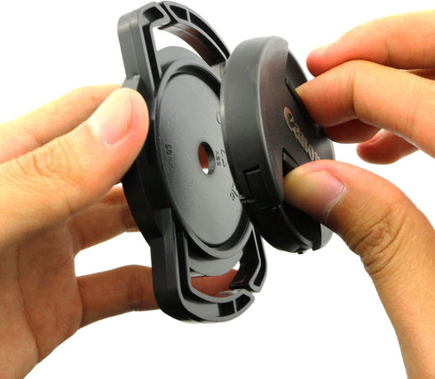 2pcs Camera Lens Cap Holder Keeper Buckle for Canon Nikon Sony Lens Cap 52mm 67mm 58mm