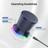 ZYHKON IPX5 5.3 8H Rotary Bluetooth Shower Speaker with RGB Lights, Waterproof Portable Speaker with Suction Cup, Deep