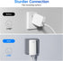 BUDI 17W Extra Slim Portable Wall Charger / 2-Port USB-A Wall Charger / Convenient Travel Accessories for iPad, iPhone