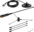 eifagur 136-174MHz 400-470MHz PL259 UHF VHF Dual Band Magnetic Base Mount Soft Whip Antenna with Ground Plane Kit