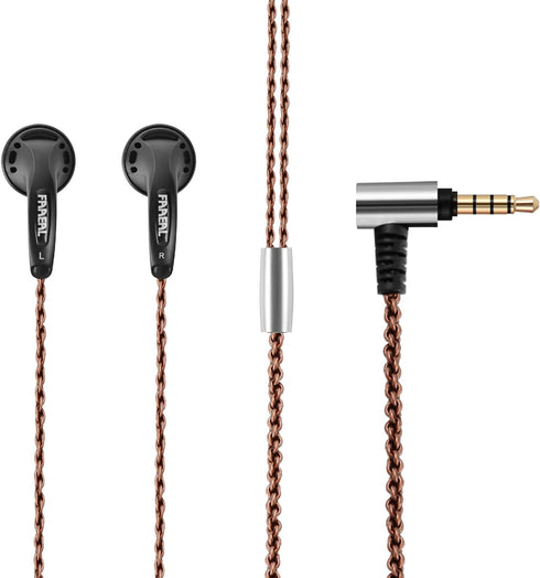 Wired Music Headphones, HD Bass Driven Audio, HiFi Lightweight Wired Earbud Headphones, Noise Isolating