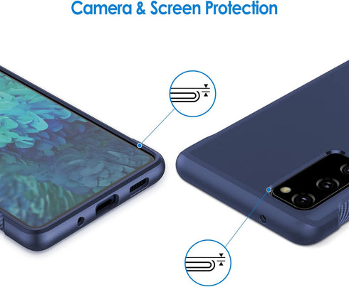 JETech Slim Fit Case for Samsung Galaxy S20 FE 5G, Thin Phone Cover with Shock-Absorption, Carbon Fiber Design