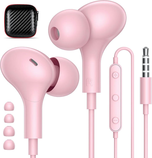 APETOO Wired Earbuds in-Ear Headphones 3.5mm Jack for Laptop/PC, Noise Isolation Small