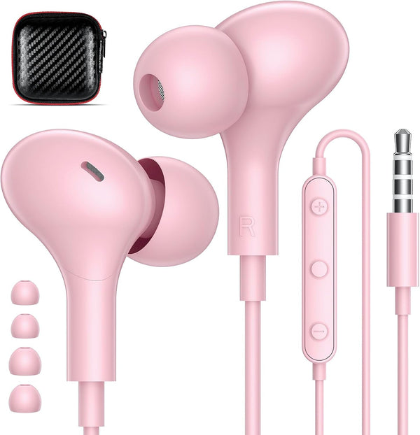 APETOO Wired Earbuds in-Ear Headphones 3.5mm Jack for Laptop/PC, Noise Isolation Small