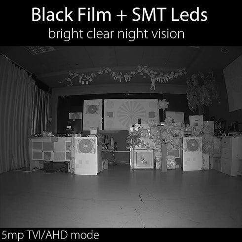 honic Clear Night Vision 5MP TVI AHD - 4MP HD CVI Wide Angle Bullet IR Analog CCTV Camera