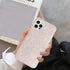 J.west Opal Case for iPhone 11 Pro Max, Translucent Clear Sparkly Thinfoil Protective Cover for Women Girls 6.5"