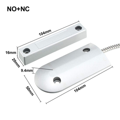 uxcell Rolling Door Contact Magnetic Reed Switch Alarm with 3 Wires for N.O./N.C. Applications OC-60