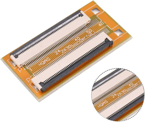 uxcell 0.5mm Pitch 50 Pin to 50 Pin Extension Connector Adapter for FFC FPC Cable Extend Zip HDD