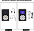 GOWENIC MP3, MP3 32GB MP3 Mini Music Player, Portable Music Player, BackClip LCD Screen Design, Memory Card Support
