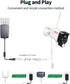 Tonton 33Ft 10M 5.5mm 2.1mm 5521 12V 2 Pack) Power Extension Cable x DC Female to Male Compatible with DC Adapter Cord