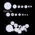 Fiyooau 200PCS 0.5 Set Module Plastic Gears for Small Motors - White Single Gear Spindle Gear for DC Motor RC Car Robot