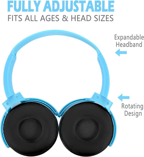 2 Pack Headset K-12 Kids Headphones for School Classroom, Wired Computer Online Learning for Students, Durable Soft