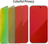 2 Pack Anti-Spy Tempered Glass Screen Protector for iPhone 14 Pro Max - 6.7" Anti-Blue Privacy Film, Gradient Colorful