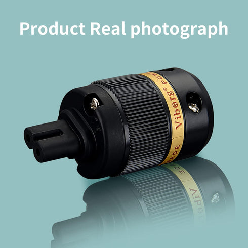 Viborg VF508G C7 Power Connector - Gold Plated Pure Copper IEC Connector
