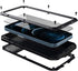Marrkey for iPhone 12 Case, Full Body Protective Cover Heavy Duty Shockproof Tough Armor Aluminum Alloy Case for Apple