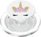 Cute Floral Unicorn Face on White, PopSockets PopGrip, Swappable Grip for Phones & Tablets, MagSafe for iPhone