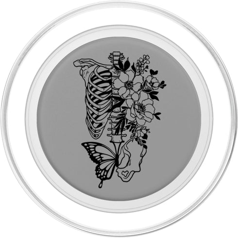 PopSockets MagSafe PopGrip for iPhone - Skeleton Fairycore Flowers Aesthetic Gothic Grunge Halloween